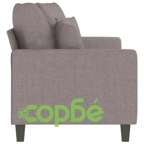 2-местен диван, Таупе, 140 см, текстил ➤ топ цена ➤ sorbe.bg