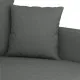 3-местен диван, Тъмносив, 180 см, плат