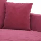 3-местен диван, виненочервен, 180 см, кадифе