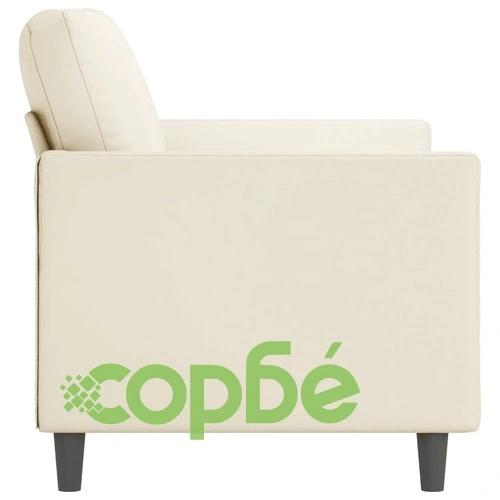 2-местен диван, кремава, 120 см, изкуствена кожа ➤ топ цена ➤ sorbe.bg