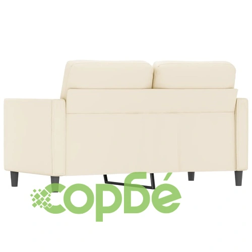 2-местен диван, кремава, 120 см, изкуствена кожа ➤ топ цена ➤ sorbe.bg