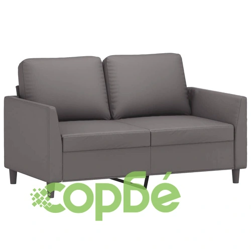 2-местен диван, сив, 120 см, изкуствена кожа ➤ топ цена ➤ sorbe.bg