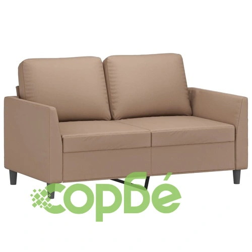 2-местен диван, капучино, 120 см, изкуствена кожа ➤ топ цена ➤ sorbe.bg