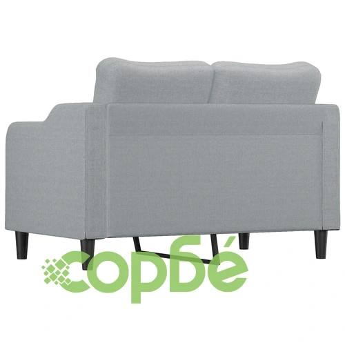 2-местен диван, светлосив, 120 см, плат ➤ топ цена ➤ sorbe.bg