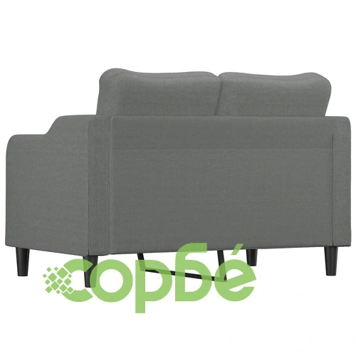 2-местен диван, Тъмносив, 120 см, плат ➤ топ цена ➤ sorbe.bg