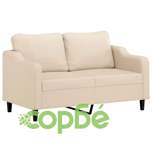 2-местен диван, кремав, 140 см, текстил ➤ топ цена ➤ sorbe.bg