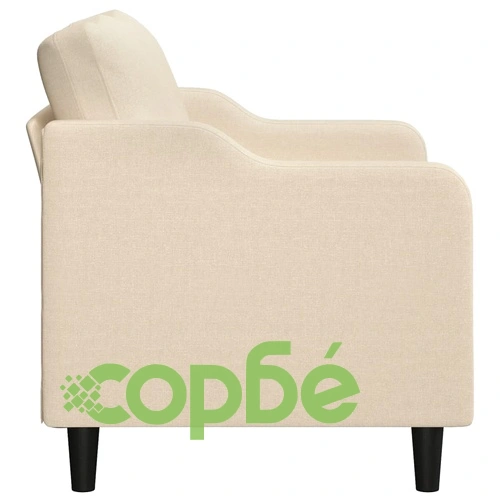 2-местен диван, кремав, 140 см, текстил ➤ топ цена ➤ sorbe.bg