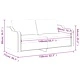 2-местен диван, кремав, 140 см, текстил