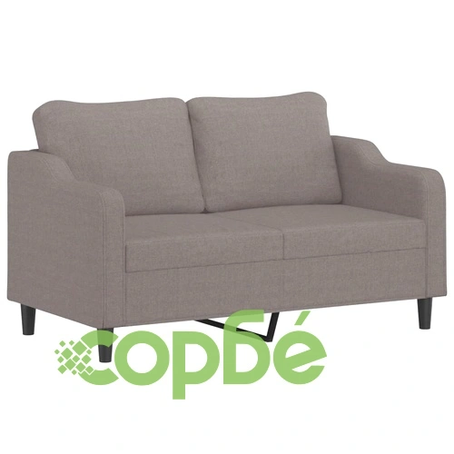 2-местен диван, Таупе, 140 см, текстил ➤ топ цена ➤ sorbe.bg