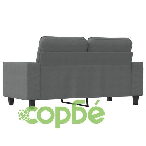 2-местен диван, Тъмносив, 120 см, плат ➤ топ цена ➤ sorbe.bg