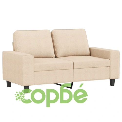 2-местен диван, кремав, 120 см, текстил ➤ топ цена ➤ sorbe.bg