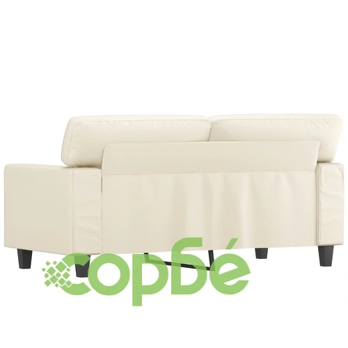 2-местен диван, кремава, 120 см, изкуствена кожа ➤ топ цена ➤ sorbe.bg