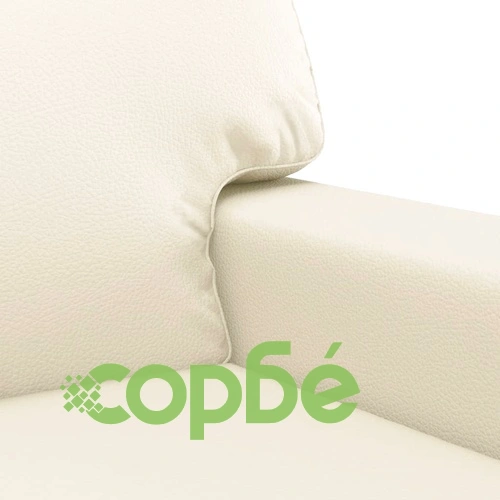 2-местен диван, кремава, 120 см, изкуствена кожа ➤ топ цена ➤ sorbe.bg