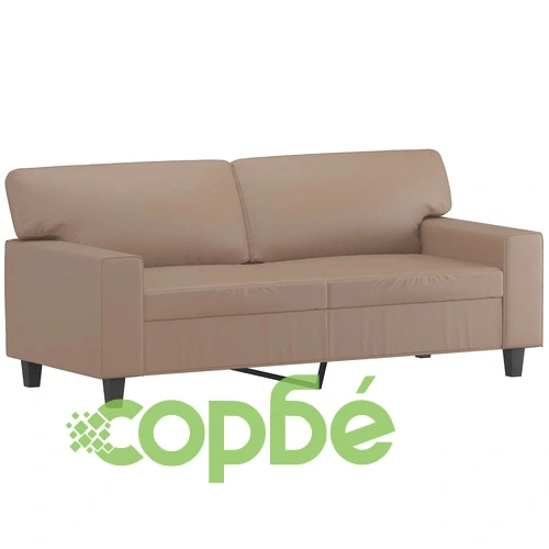 2-местен диван, капучино, 140 см, изкуствена кожа ➤ топ цена ➤ sorbe.bg