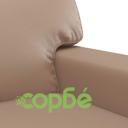 2-местен диван, капучино, 140 см, изкуствена кожа ➤ топ цена ➤ sorbe.bg