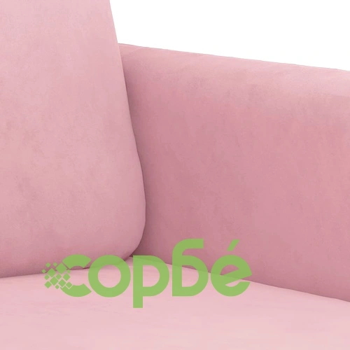 2-местен диван, розов, 140 см, кадифе ➤ топ цена ➤ sorbe.bg