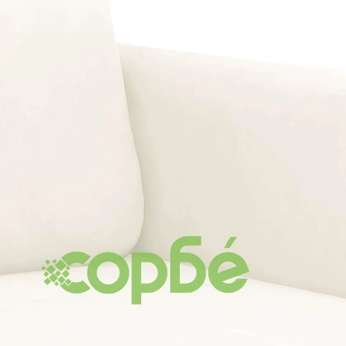 2-местен диван, кремава, 140 см, кадифе ➤ топ цена ➤ sorbe.bg