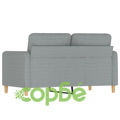 2-местен диван, светлосив, 120 см, плат ➤ топ цена ➤ sorbe.bg