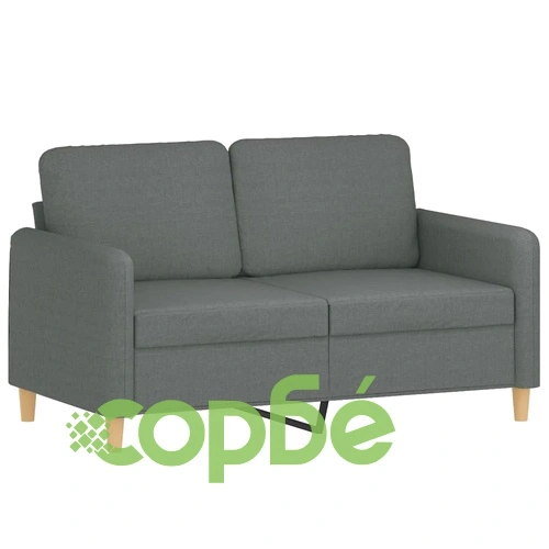 2-местен диван, Тъмносив, 120 см, плат ➤ топ цена ➤ sorbe.bg