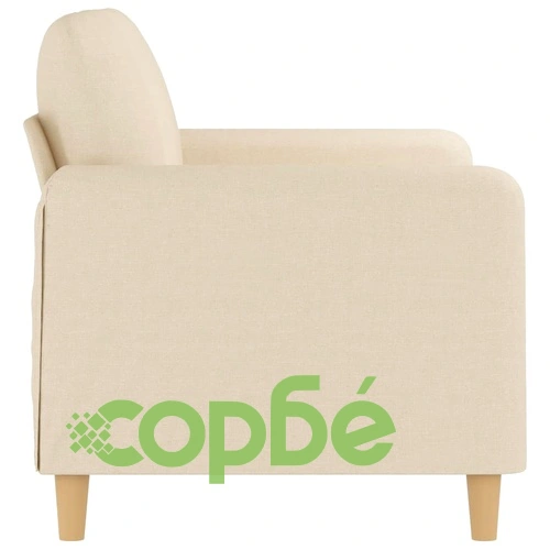 2-местен диван, кремав, 120 см, текстил ➤ топ цена ➤ sorbe.bg