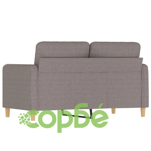 2-местен диван, Таупе, 120 см, плат ➤ топ цена ➤ sorbe.bg