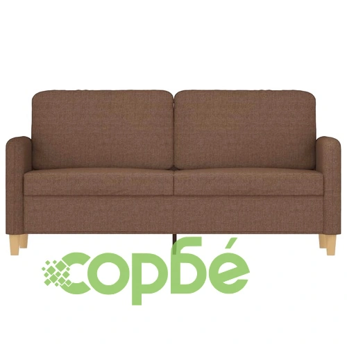 2-местен диван, kафяв, 140 см, текстил ➤ топ цена ➤ sorbe.bg