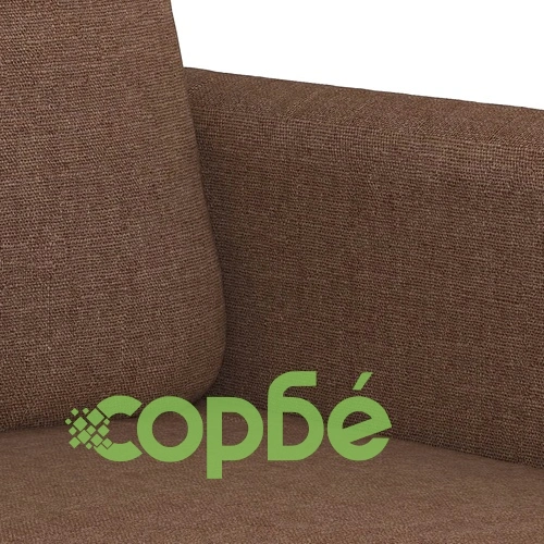 2-местен диван, kафяв, 140 см, текстил ➤ топ цена ➤ sorbe.bg