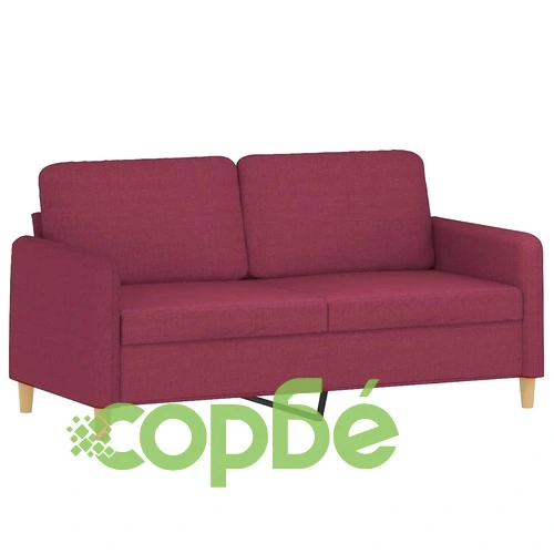 2-местен диван, Виненочервен, 140 см, текстил ➤ топ цена ➤ sorbe.bg