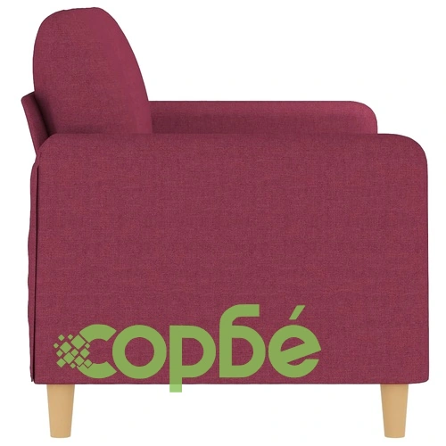 2-местен диван, Виненочервен, 140 см, текстил ➤ топ цена ➤ sorbe.bg