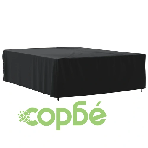 Покривало за градинска мебел черно 350x260x90 см 420D Оксфорд ➤ топ цена ➤ sorbe.bg