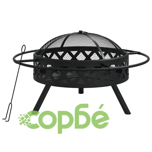 Преносимо огнище с ръжен, 70 см, XXL, стомана ➤ топ цена ➤ sorbe.bg