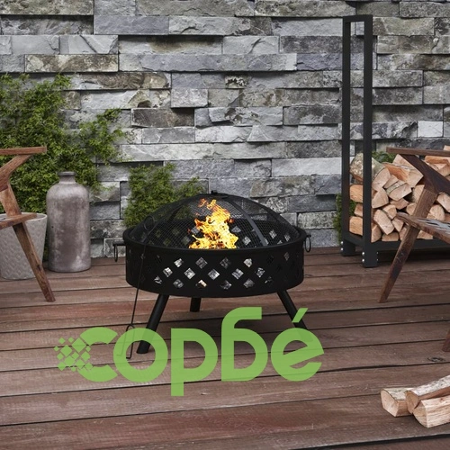 Преносимо огнище с ръжен, 58 см, XXL, стомана ➤ топ цена ➤ sorbe.bg