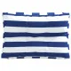 Палетни възглавници за дивани, 2 бр, синьо-бели ивици, текстил