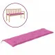 Възглавници за пейки 2 бр розови 180x50x7 см плат