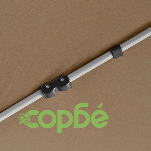 Шестоъгълна pop-up шатра със стени 3,6x3,1 м таупе 220 г/м² ➤ топ цена ➤ sorbe.bg