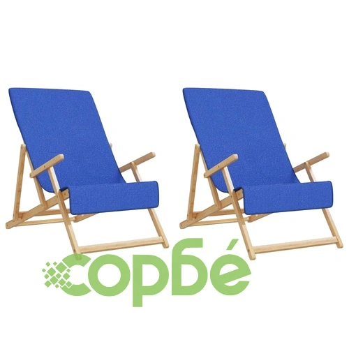 Плажни кърпи 2 бр кралско сини 60x135 см текстил 400 GSM ➤ топ цена ➤ sorbe.bg