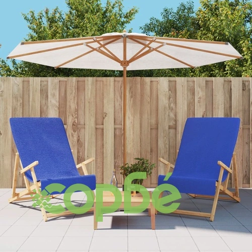 Плажни кърпи 2 бр кралско сини 60x135 см текстил 400 GSM ➤ топ цена ➤ sorbe.bg