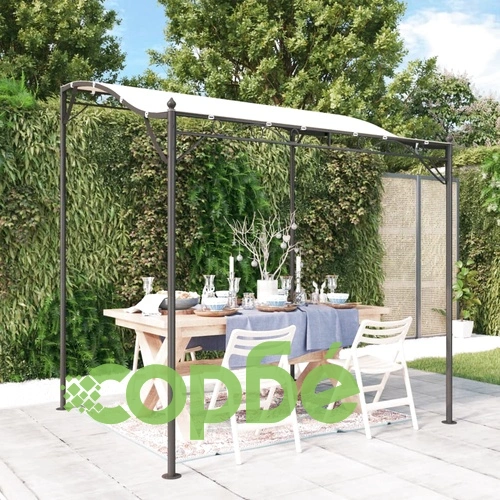 Навес таупе 2x2,3 м 180 г/м² плат и стомана ➤ топ цена ➤ sorbe.bg