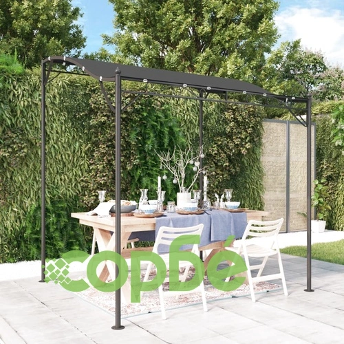 Навес антрацит 2x2,3 м 180 г/м² плат и стомана ➤ топ цена ➤ sorbe.bg