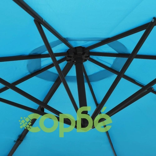 Стенен чадър, Морскосиньо, 290 см ➤ топ цена ➤ sorbe.bg