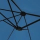 Градински чадър с двоен покрив и LED, лазурносин, 449x265 см