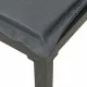 Градински ъглов стол с възглавници черен и сив полиратан
