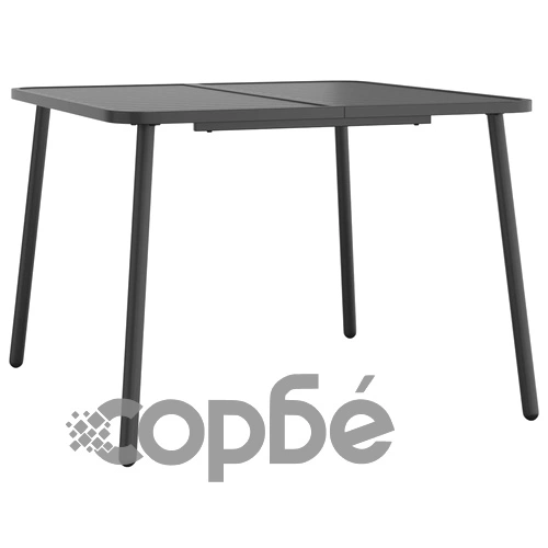 Градинска маса антрацит 100x100x71 cм стомана ➤ топ цена ➤ sorbe.bg