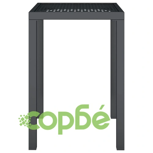 Градинска маса антрацит 50x50x72 cм стомана ➤ топ цена ➤ sorbe.bg