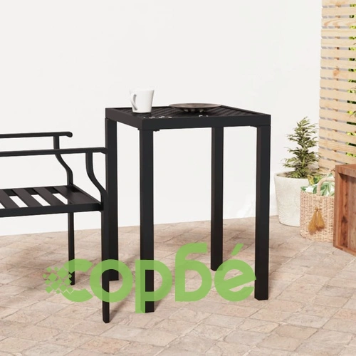 Градинска маса антрацит 50x50x72 cм стомана ➤ топ цена ➤ sorbe.bg