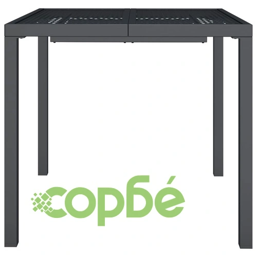 Градинска маса антрацит 80x80x72 cм стомана ➤ топ цена ➤ sorbe.bg