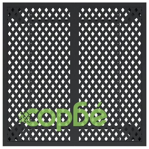 Градинска маса антрацит 80x80x72 cм стомана ➤ топ цена ➤ sorbe.bg