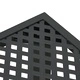 Градинска маса антрацит 100x100x72 cм стомана
