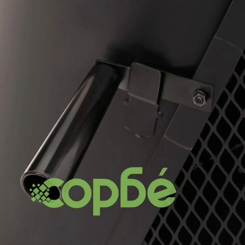 Градинска печка с ръжен 45x45x122 см стомана ➤ топ цена ➤ sorbe.bg