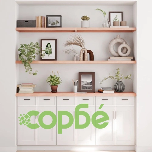 Стенен рафт, 160x40x(2-4) см, необработен масивен дъб ➤ топ цена ➤ sorbe.bg